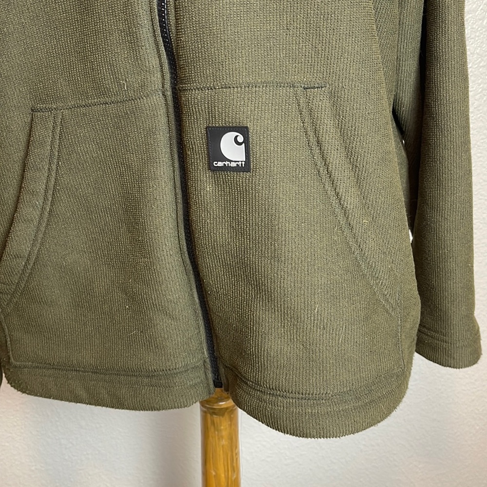 Carhartt fleece jacket, men’s Sz XL, hunter green - Picture 2 of 5